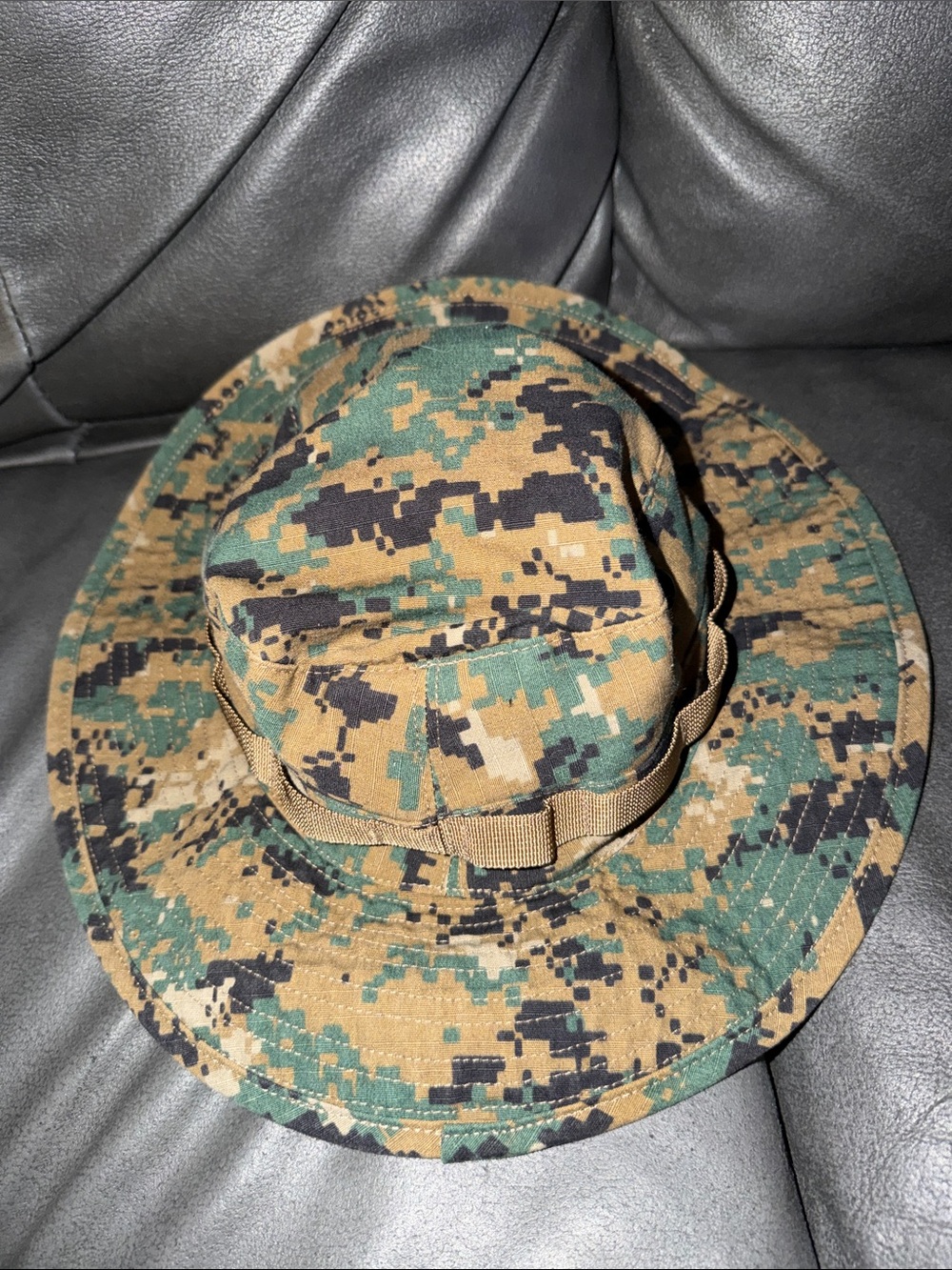 Digital Camouflage Boonie Hat - Green/Tan/Black military fit